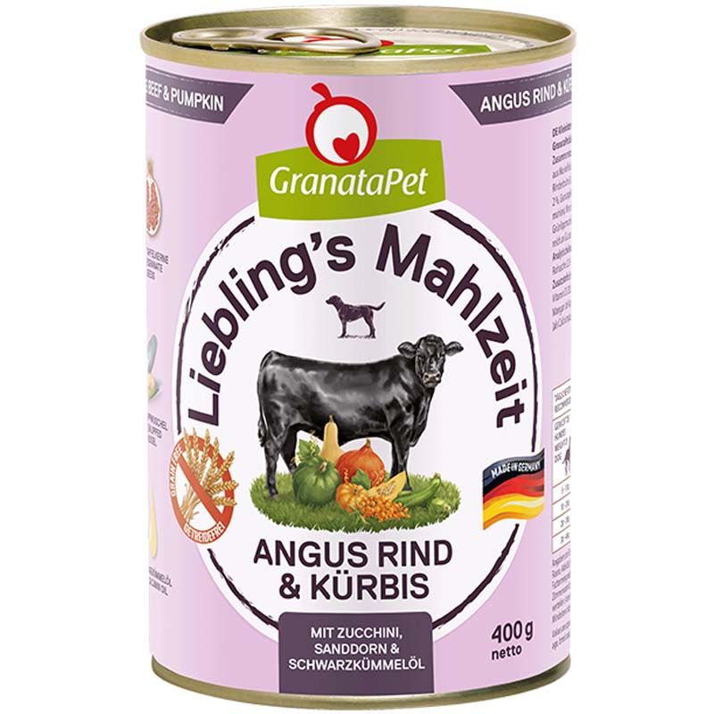 Granatapet Lieblingsmahlzeit Angus Rind und Kürbis 400g