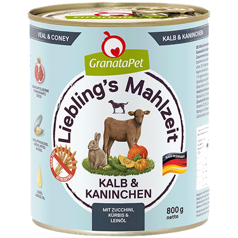 Granatapet Lieblingsmahlzeit Kalb und Kaninchen 800g