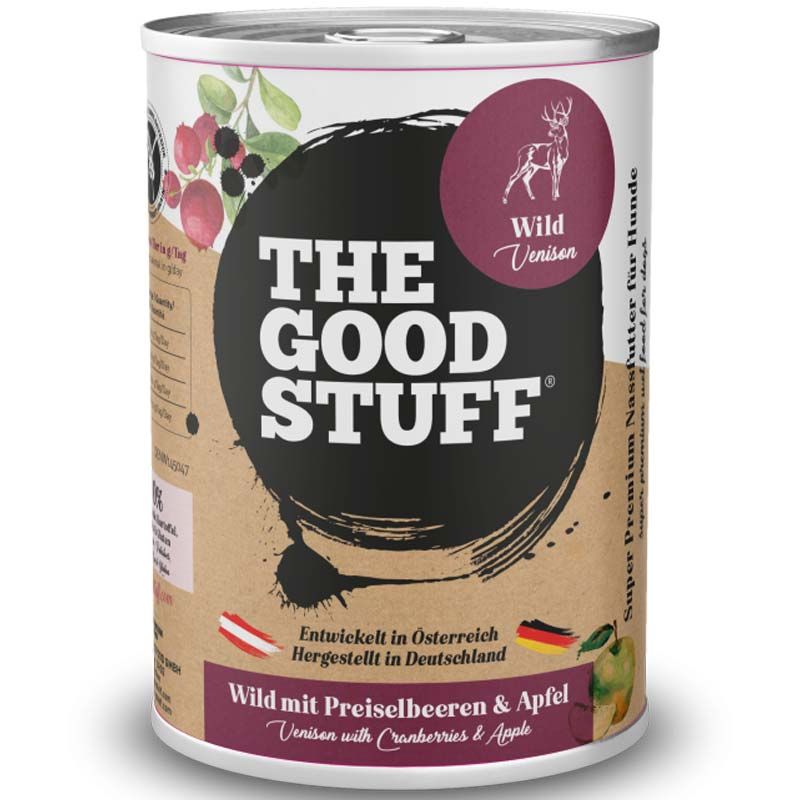 The Goodstuff Dose Wild mit Preiselbeeren und Apfel 400g